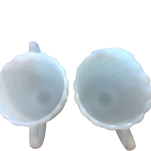 Vintage Anchor Hocking Bubble Milk Cream & Sugar Glass Set - Picture 6 of 6